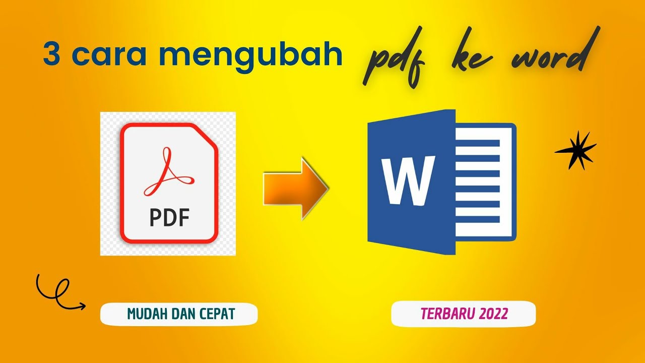 Mudah Cara Mengubah PDF ke Word Lengkap - LKomBis