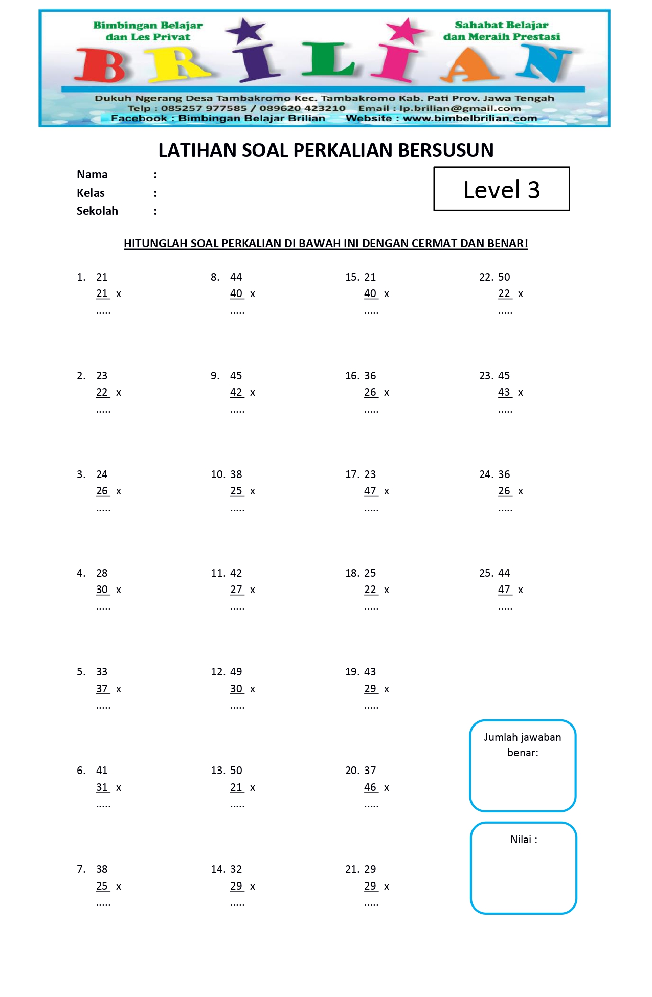 3 Fakta Soal Kelas 2 vs Kelas 3: Latihan Soal Kelas 3 Matematika Wajib Dicoba