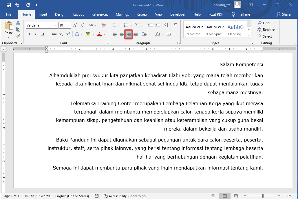 Cara Mengatur Paragraf di Word Align Spasi Indentasi Tutorial TTC Cara Mengatur Paragraf di Word Align Spasi Indentasi Tutorial TTC