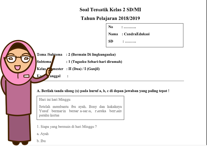 Soal Tematik Kelas 2 Tema 2 Subtema 1 Kurikulum 2013 - BLOG PENDIDIKAN Soal Tematik Kelas 2 Tema 2 Subtema 1 Kurikulum 2013 - BLOG PENDIDIKAN