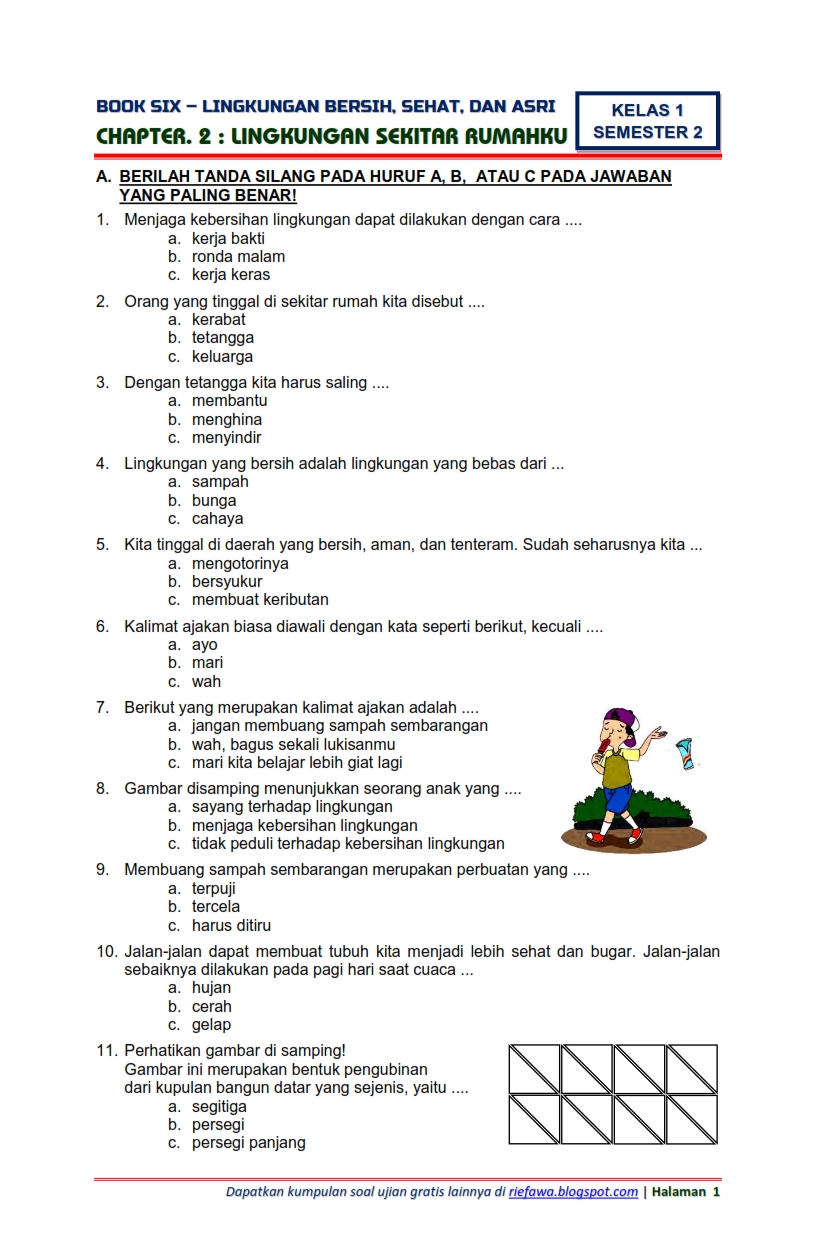5 Rahasia Contoh Soal Kelas 1 Tema 6 Lingkungan Bersih Sehat Agar Anak Siap Ujian 2026