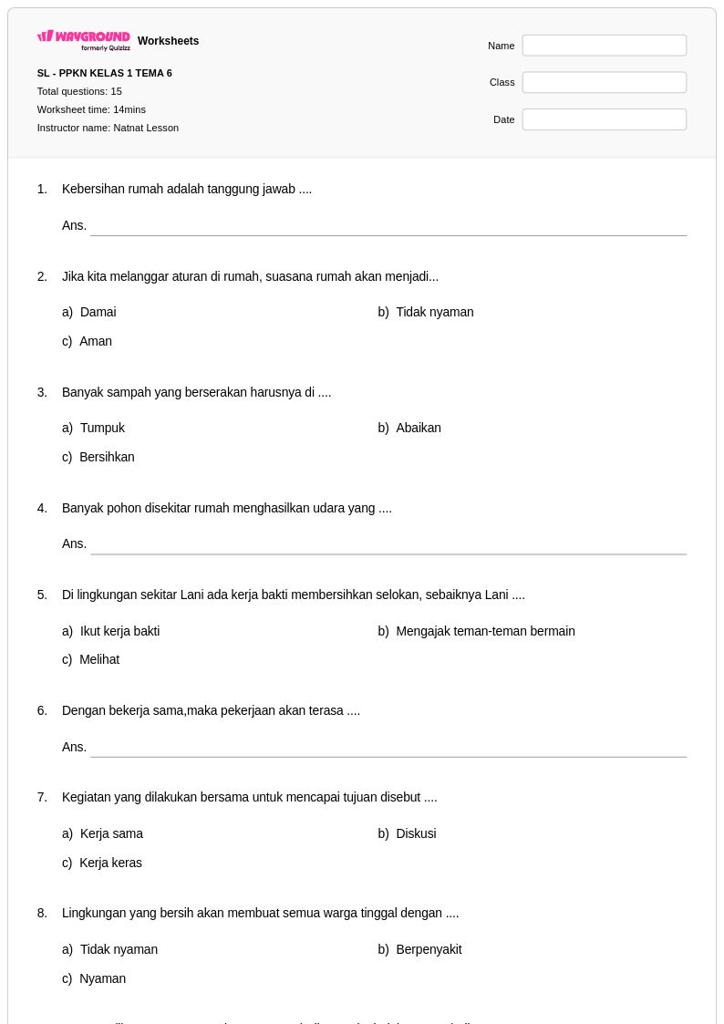 Terbukti! 7 contoh soal kelas 1 tema 6 subtema 7 yang bantu anak sukses belajar cepat