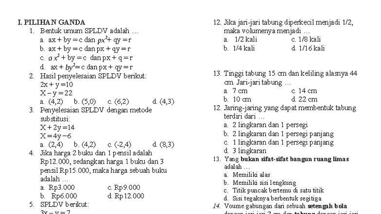 Rahasia Skor Tinggi Lulus Ujian dengan Kumpulan soal 3.1 kelas 9 pilihan ganda Terbaru