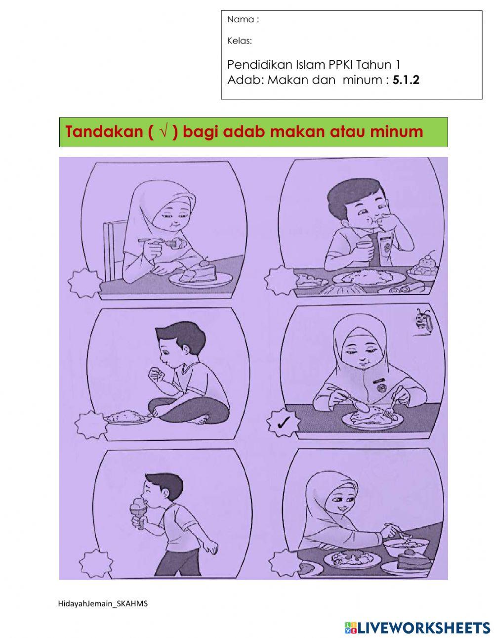 Wajib Tahu 5 Rahasia Menjawab Soal Adab Makan dan Minum Kelas 1 SD Agar Nilai Sempurna